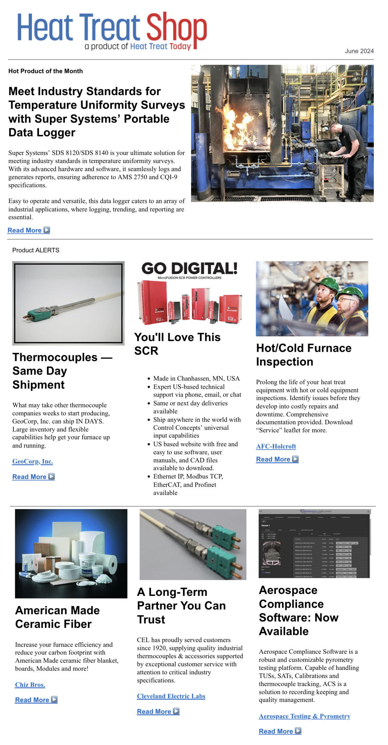 Heat Treat Shop eNewsletter